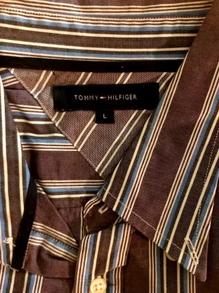 Camisa Tommy Hilfiger Talla L Rayas