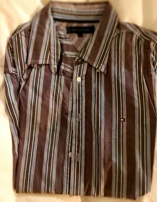Camisa Tommy Hilfiger Talla L Rayas