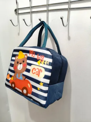 Lancheira Térmica Infantil Ursinho Resistente Blue