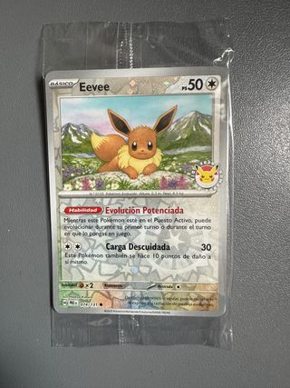Carta Pokémon Eevee especial dia de Pokemon 2025