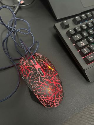 Ratón Anker RGB Negro Multicolor