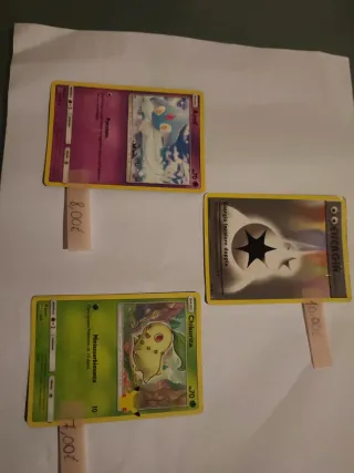 Carte Pokémon Azelf, Chikorita, Energia