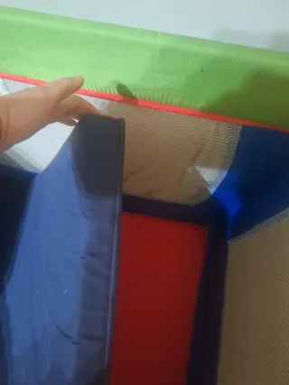 Parque cuna plegable con colchón