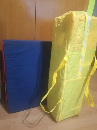 Parque cuna plegable con colchón