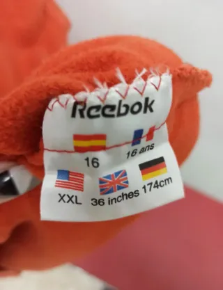 Sudadera Reebok Naranja.