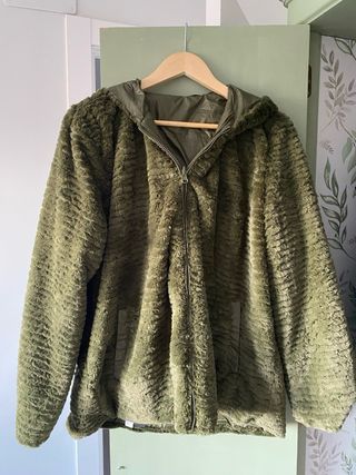 Chaqueta bomber reversible verde militar XL