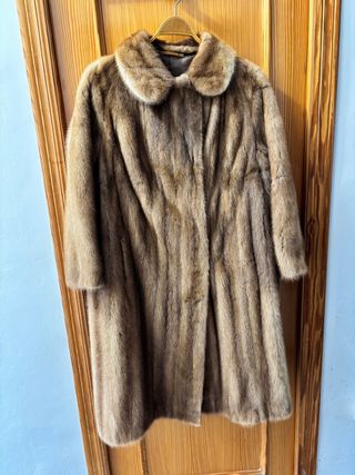 Abrigo de piel de zorro