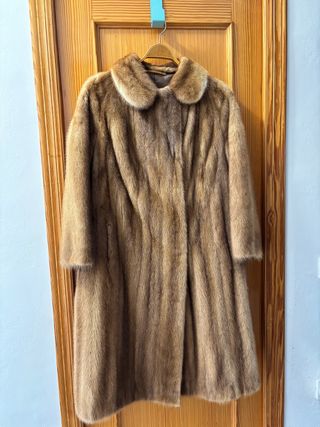 Abrigo de piel de zorro