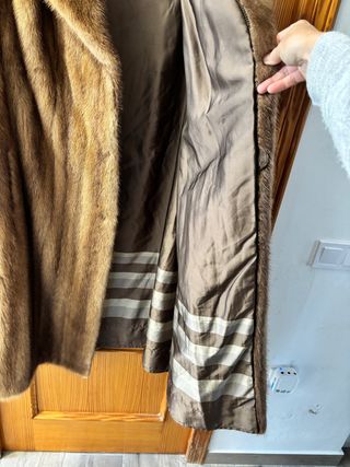 Abrigo de piel de zorro