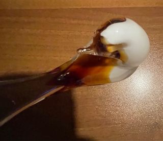 Scultura uccello vetro Murano