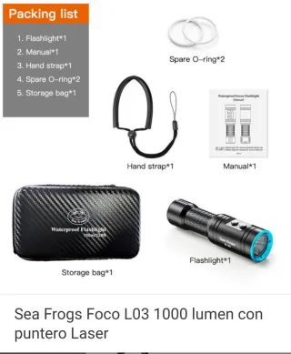 Linterna submarina Sea Frogs SF-L03
