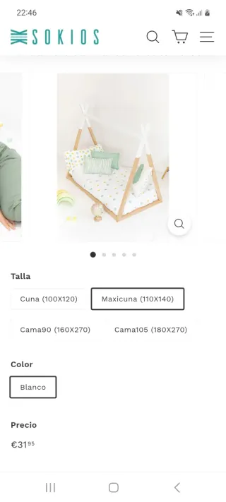 Cama Casita Montessori Blanca