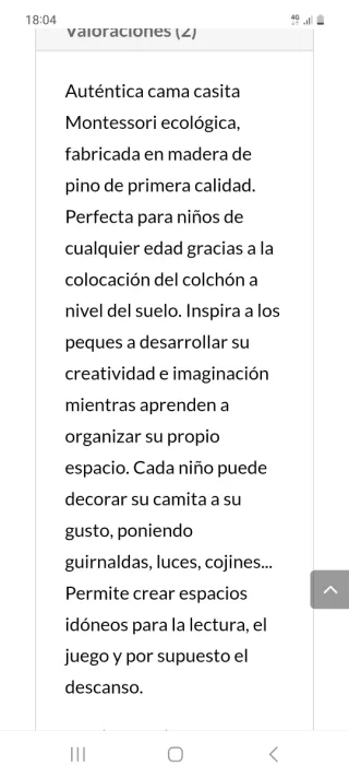 Cama Casita Montessori Blanca