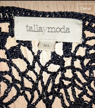 Chaqueta ganchillo azul marino