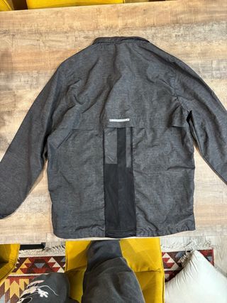 Chaqueta Cortavientos Deportiva Hombre Gris