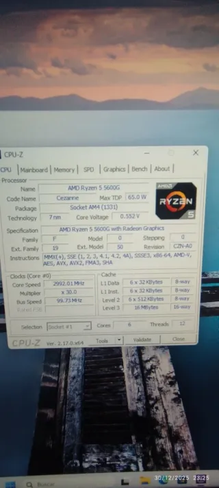 PC Gaming RYZEN 5 5600G/MSI 2060/B550M/NVME 500/16