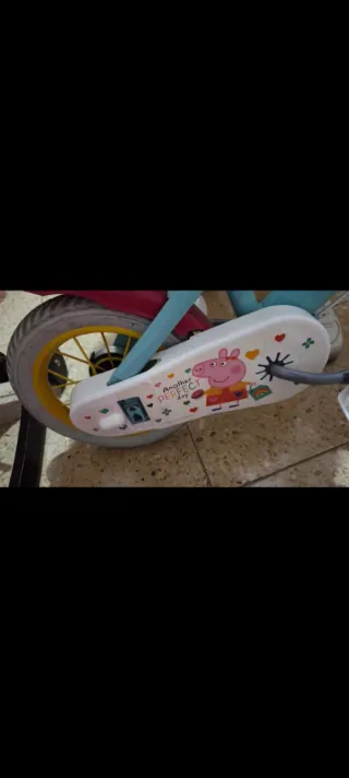 Bicicleta Peppa Pig Azul y Rosa Niña