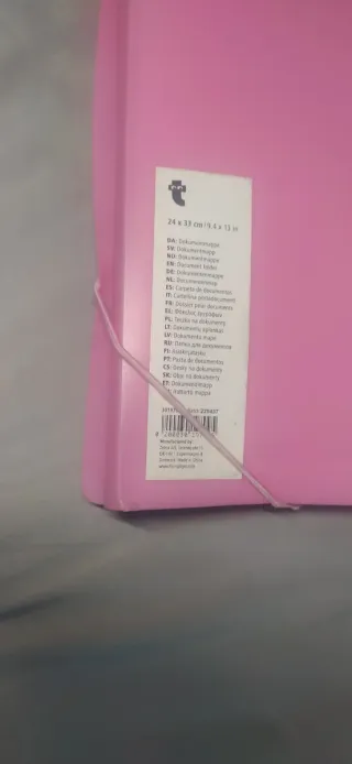 Carpeta Acordeón Rosa Plástico