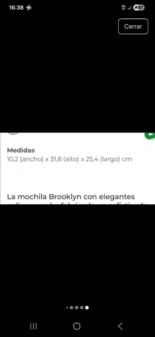 Mochila Michael Kors Brooklyn Piel Negra Mediana