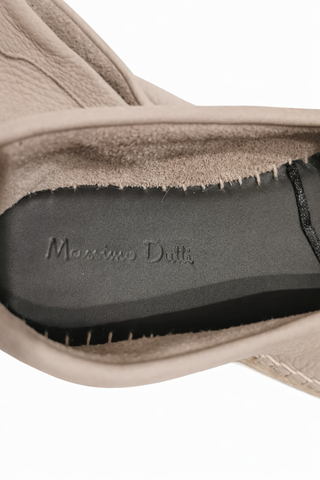 Mocasines tipo alpargata beige