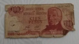 7 Billetes Argentinos 5000,100 y 50 Pesos