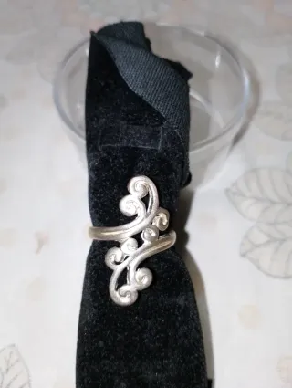 Anello Argento Design Floreale