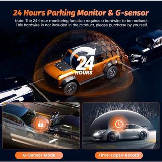 Dash Cam 4K + 1080P Doble Cámara