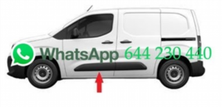 MOLDURA PUERTA DELANTERO IZQUIERDO NEGRO CITROEN