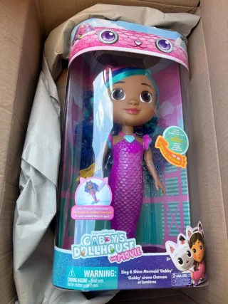 Muñeca Gabby's Dollhouse Sirena. Sin Estrenar.