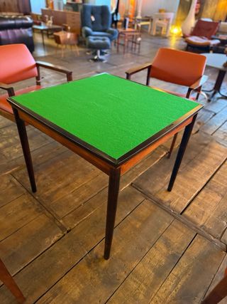 Tavolo da mus poker o gioco in palissandro estensibile