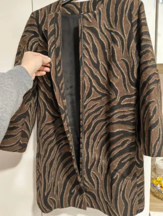 Cappotto donna stampa animalier taglia M