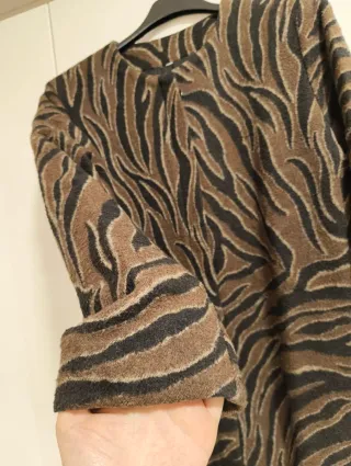 Cappotto donna stampa animalier taglia M