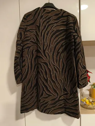 Cappotto donna stampa animalier taglia M