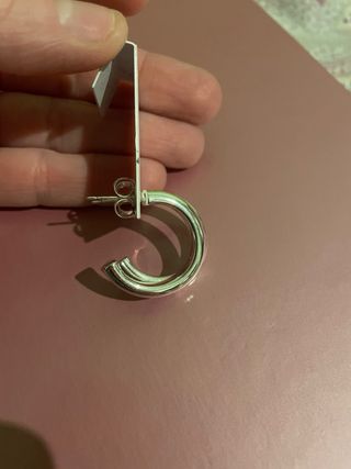 Pendientes Aros Plateados Luxenter