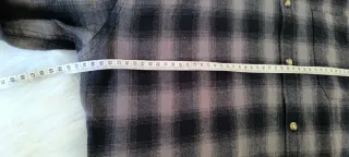 Camisa ASOS DESIGN franela cuadros gris y negro