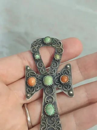 Colgante cruz de plata