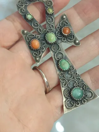 Colgante cruz de plata