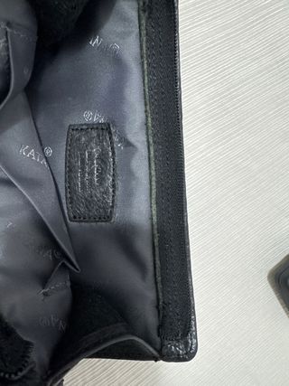 Cartera para hombre de piel Katana negra