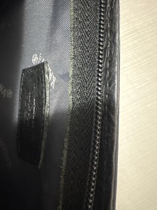 Cartera para hombre de piel Katana negra