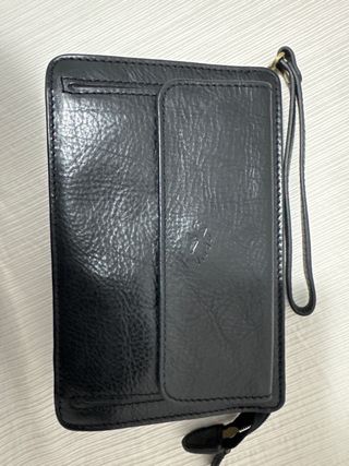 Cartera para hombre de piel Katana negra