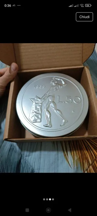 Cofanetto 50 Lire Vulcano Editalia Nuovo