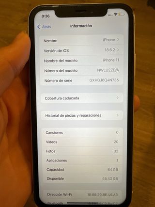 iPhone 11 Blanco Batería 82%