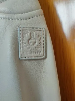 Chaqueta de piel Belstaff beige