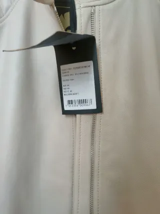 Chaqueta de piel Belstaff beige