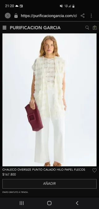 Conjunto Chaleco y Camiseta Purificación García