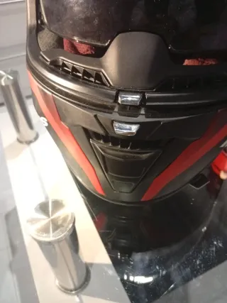 Casco Moto Talla S Negro/Rojo