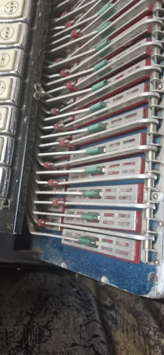 Acordeón de botones se hace cambio por de teclas