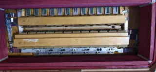 Acordeón de botones se hace cambio por de teclas