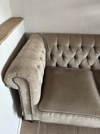 Urge vender: Sofá Chesterfield Beige Tela