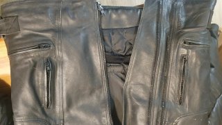 Chaqueta de cuero para moto